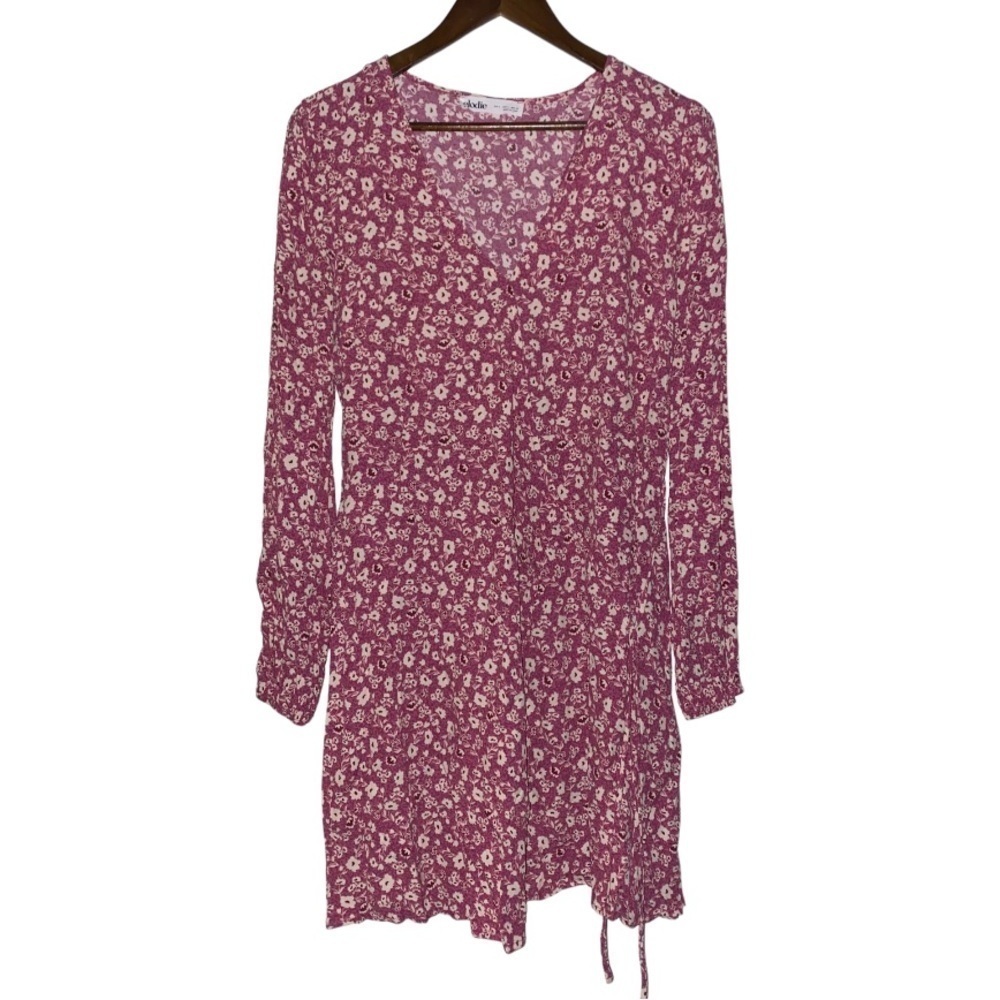Elodie Babydoll‎ Faux Wrap Dress Coquette Cottagecore Prairie Dainty Size L